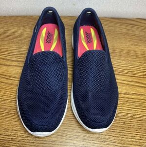 Skechers Goga Maxx Go Walk 4 Women's Size 9.5M Navy Blue Slip On Sneakers Shoes